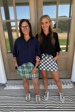 Load image into Gallery viewer, Sloane Navy Button Up Top