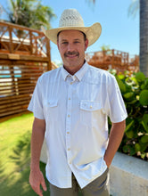 Load image into Gallery viewer, Performance Light Grey Western Shirt