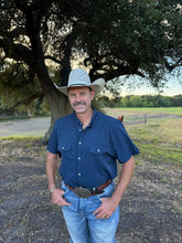 Load image into Gallery viewer, Performance Navy Western Shirt