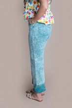 Load image into Gallery viewer, Sea Green Judy Blue Raw Hem Jean