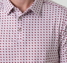 Load image into Gallery viewer, Performance Texas White & Maroon Polo