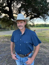 Load image into Gallery viewer, Performance Navy Western Shirt