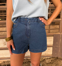 Load image into Gallery viewer, Dark Denim Bit Short
