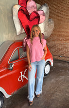 Load image into Gallery viewer, Chloe Pink Sweater Sleeveless Top
