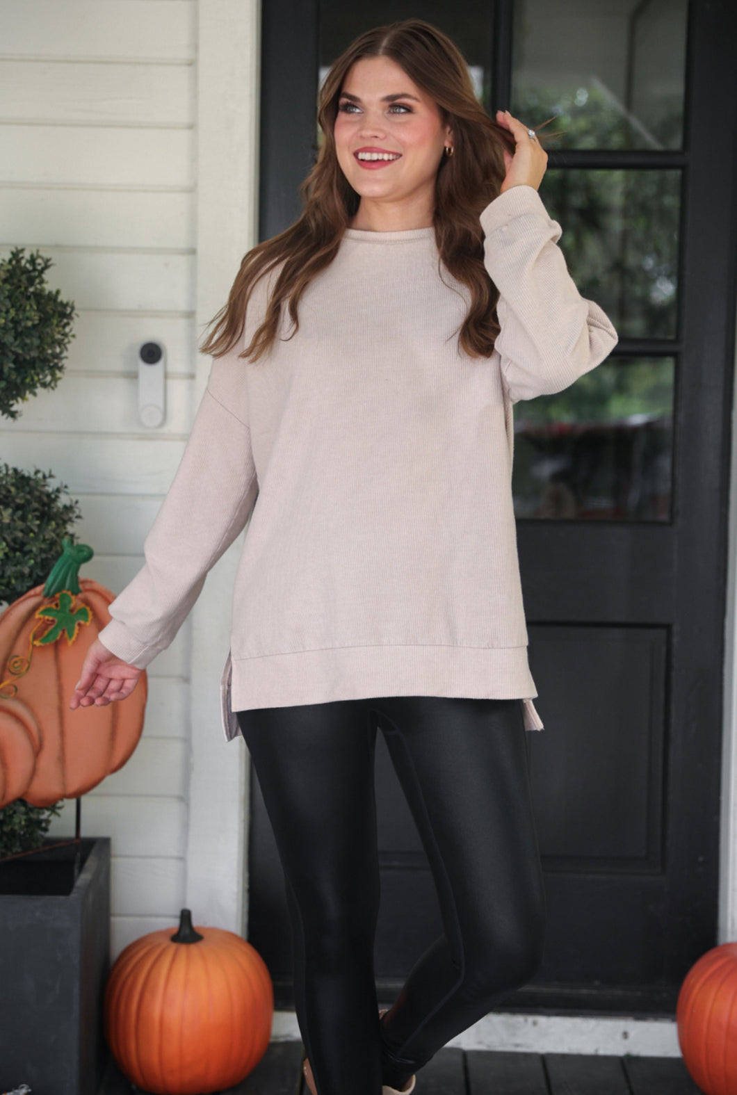 Taupe Alexis Pullover