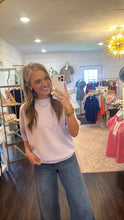 Load image into Gallery viewer, Sage Solid Pale Purple Top
