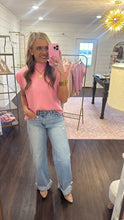 Load image into Gallery viewer, Chloe Pink Sweater Sleeveless Top
