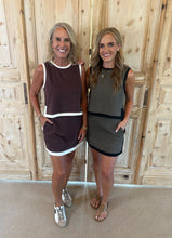 Load image into Gallery viewer, Liv Plaid Brown &amp; Black Skirt Set
