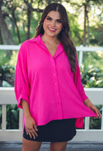 Load image into Gallery viewer, Sloane Button Up Pink Top
