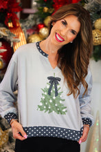 Load image into Gallery viewer, Polka Dot Tree Pullover Top
