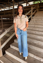 Load image into Gallery viewer, Desert Tan Embroidered Tee
