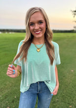 Load image into Gallery viewer, Green Ribbed Top

