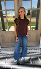 Load image into Gallery viewer, Mia Chocolate Basic Top
