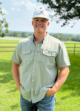 Load image into Gallery viewer, Sage Pearl Snap Western Pocket Cowboy Fit
