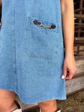 Load image into Gallery viewer, Bit Medium Wash Denim Dress

