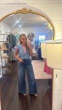 Load image into Gallery viewer, Blue Bradley Floral Top
