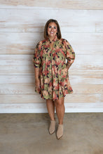 Load image into Gallery viewer, Thanksgiving Floral Dress

