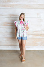 Load image into Gallery viewer, Fancy Sally Pink Floral Top
