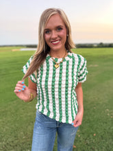 Load image into Gallery viewer, Bold &amp; Bubbly Green Top
