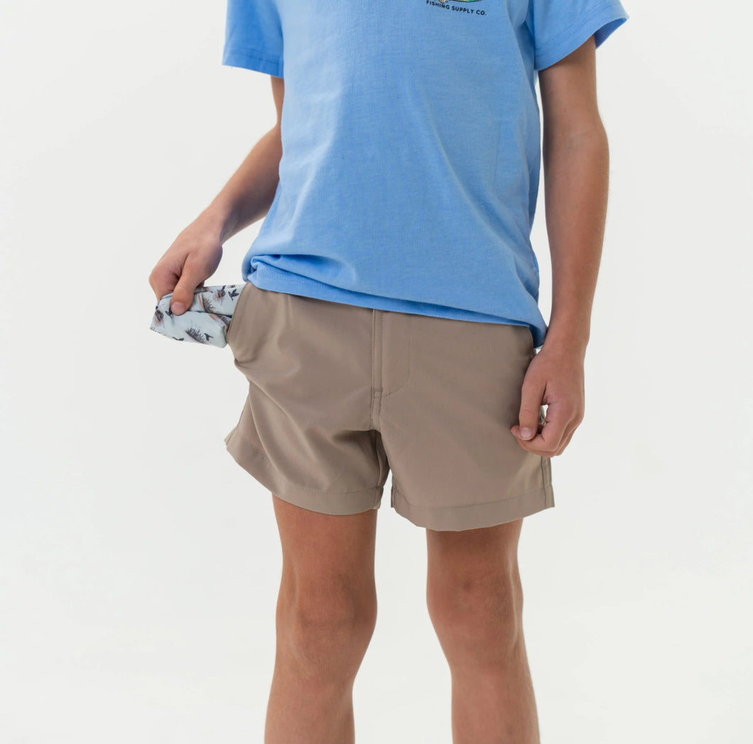 Youth Everyday Cobblestone Kahaki-Duck Hunt Pocket Short