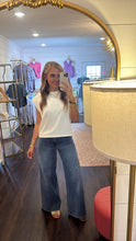Load image into Gallery viewer, Mia White Tank Ridged Top

