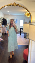 Load image into Gallery viewer, Hayley Green Stripe Dress
