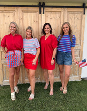 Load image into Gallery viewer, Red Basic V Dress
