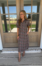 Load image into Gallery viewer, Olive Floral Maxi Dress
