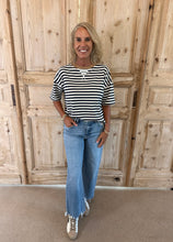 Load image into Gallery viewer, Cassie Navy Stripe Top
