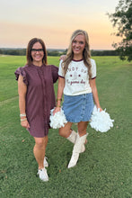 Load image into Gallery viewer, Wine Washed Denim Dress
