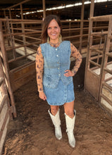 Load image into Gallery viewer, Denim Scalped Vest Top

