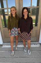 Load image into Gallery viewer, Chocolate Polka Dot Skort
