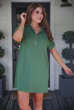Load image into Gallery viewer, Ezra Olive Textured Dress
