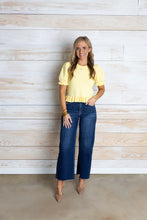 Load image into Gallery viewer, Yellow Sweet Ruffle Top
