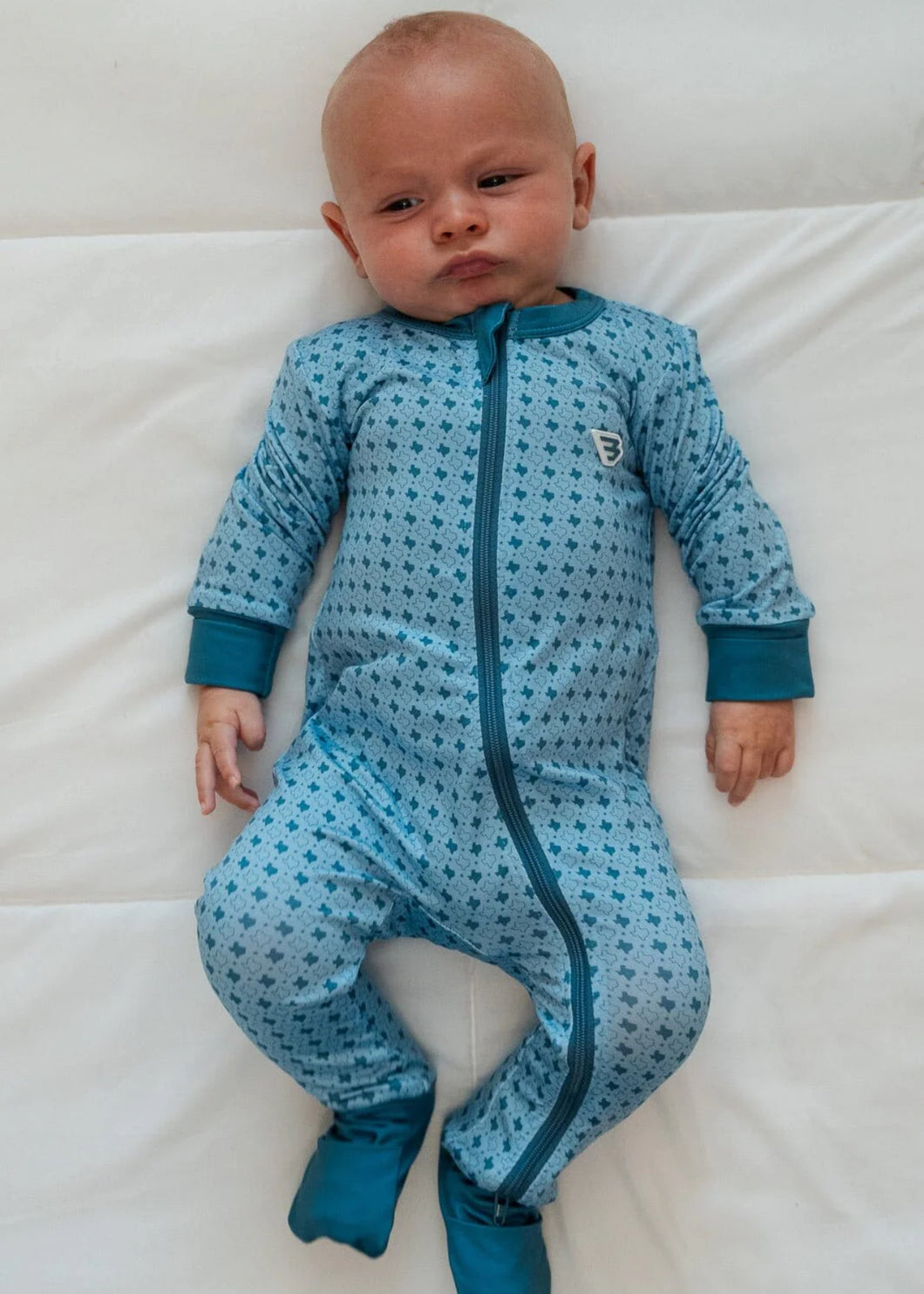 Texas Light Blue Baby Zip Up