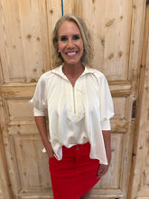 Load image into Gallery viewer, Betty Ivory Mock Neck Top
