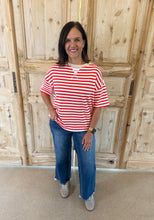 Load image into Gallery viewer, Cassie Red Stripe Top

