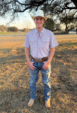 Load image into Gallery viewer, The Heirloom Square Purple Pearl Snap Shirt
