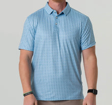 Load image into Gallery viewer, Performance Texas Light Blue Polo
