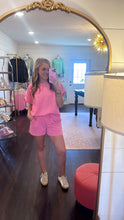 Load image into Gallery viewer, Queen of Hearts Pink Short Set
