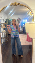 Load image into Gallery viewer, Blue Bradley Floral Top
