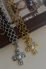 Load image into Gallery viewer, Harper Silver Cross Necklace
