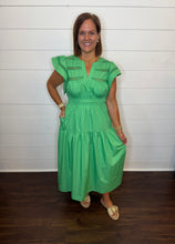 Load image into Gallery viewer, Kelly Green Detailed Long Dress
