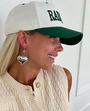 Load image into Gallery viewer, Chunky Silver Bubble Heart Earrings

