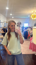 Load image into Gallery viewer, Allie Gathered Sage Top
