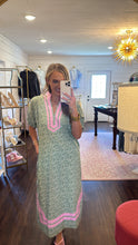 Load image into Gallery viewer, Green &amp; Pink Garden Dress
