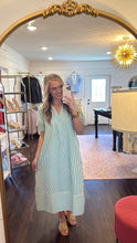 Load image into Gallery viewer, Hayley Green Stripe Dress
