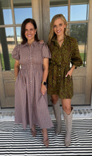 Load image into Gallery viewer, Fall Plaid Gathered Dress
