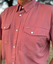 Load image into Gallery viewer, The Vintage Mauve Pearl Snap Shirt
