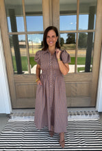 Load image into Gallery viewer, Fall Plaid Gathered Dress

